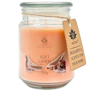 Arome Svíčka 510 g, ve skle, Soft Linen obraz