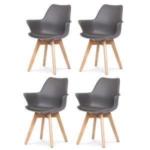 Sada jídelních židlí CT-771 GREY, 4 ks obraz
