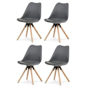 Sada jídelních židlí CT-762 GREY, 4 ks obraz