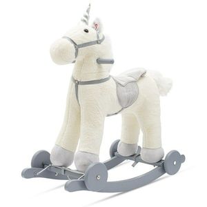Houpací hračka s melodií a kolečky Unicorn Baby Mix bílá obraz