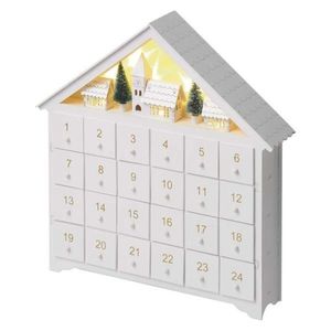 EMOS Adventní LED kalendář SMARA bílý/teplý bílý obraz