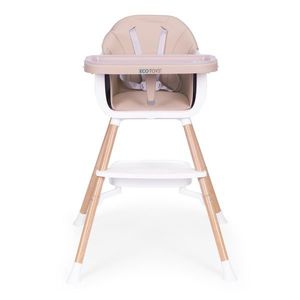 Dětská židlička 2v1 BABY ECOTOYS béžová obraz