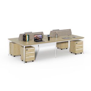 Kancelářská sestava 4 osoby Houseland Profit Max 02 3216 dub/bílá obraz