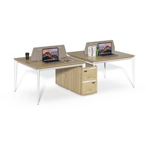 Kancelářská sestava 4 osoby Houseland Profit Max 05 2612 dub/bílá obraz