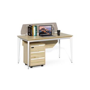 Kancelářský stůl s kontejnerem Houseland Profit Max 01 1407 dub/bílý obraz