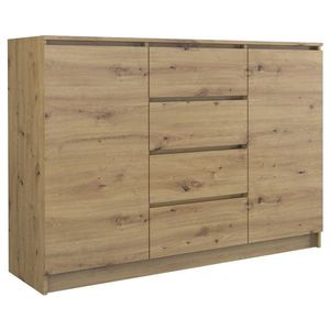 TP Living Komoda Baroste 120 cm hnědá obraz