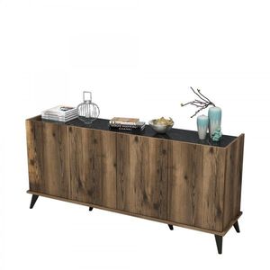 Hanah Home Komoda Elegante 180 cm hnědá obraz