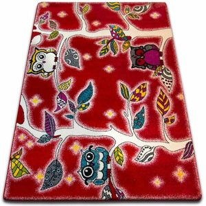 Dywany Lusczow Kusový koberec KIDS forest červený C427, velikost 160x220 obraz