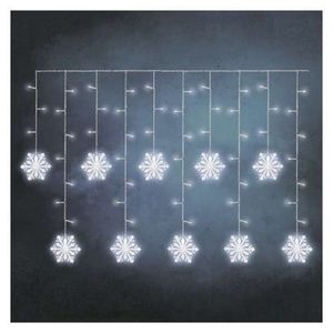 EMOS LED vánoční závěs Heter 135 x 50 cm studená bílá obraz