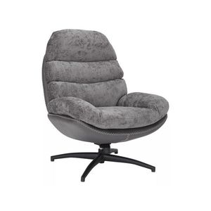 Signal Otočné designové lounge křeslo GISELLE šedé obraz
