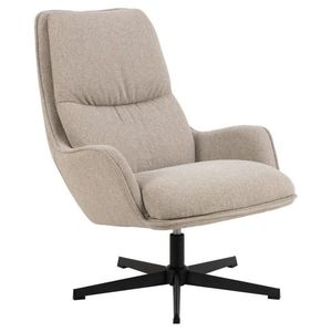 Actona Otočné křeslo Bosley lounge béžové/černé II obraz