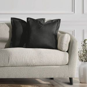 Povlaky na polštáře AmeliaHome Velvet Side grafitové, velikost 45x45 obraz