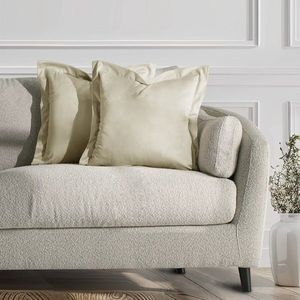 Povlaky na polštáře AmeliaHome Velvet Side krémové, velikost 45x45 obraz