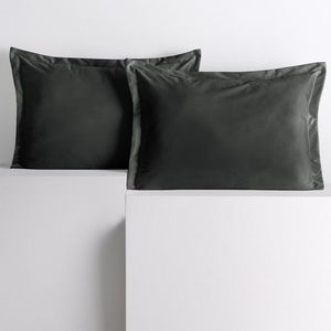 Povlaky na polštáře AmeliaHome Velvet Side Si grafitové, velikost 50x70 obraz