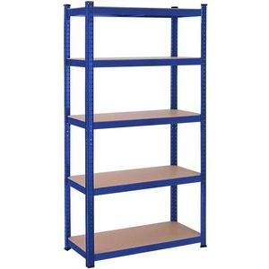 SONGMICS Regál Wera 90x180 cm modrý obraz