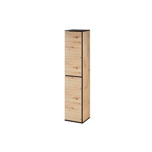 Szynaka Vysoká koupelnová skříňka Mossa 69 35 cm pravá dub Artisan/černá obraz