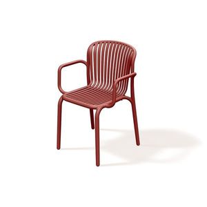 Prosperplast Zahradní židle s područkami BRENES 57, 5x53x82, 5 cm retro červená obraz
