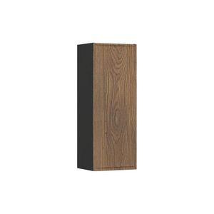 Comad Závěsná koupelnová skříňka Talia 80 cm matná černá/dub castello obraz