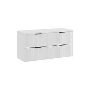 Comad Závěsná skříňka pod umyvadlo Casad s deskou 120 cm bílá obraz