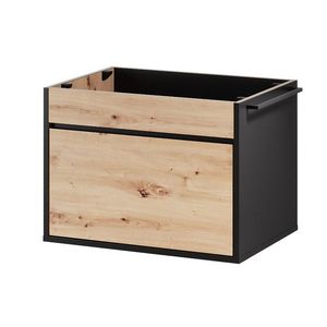 Szynaka Závěsná skříňka pod umyvadlo Mossa 56 60 cm dub Artisan/černá obraz