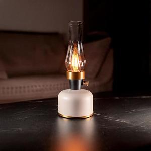 Stolní lampa Olia USB IP44 beige obraz