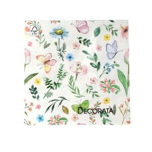 PROCOS UBROUSKY 3VRSTVÉ JARNÍ KVĚTY+MOTÝLI 33X33CM obraz