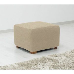 Potah multielastický na taburet, Denia, smetanový obraz