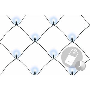 Nexos 39401 Vánoční osvětlení - LED světelná síť 2 x 2 m - studená bílá 160 diod obraz
