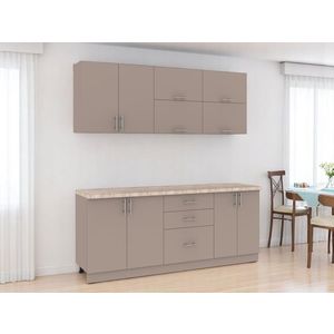 Kuchyně TILERO 200 cm, toffee obraz