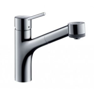 HANSGROHE Talis M52 Dřezová baterie s výsuvnou sprškou, chrom 32841000 obraz