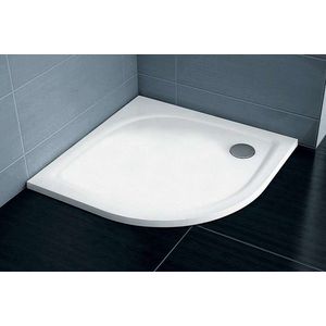 RAVAK Galaxy Pro Flat Čtvrtkruhová sprchová vanička Elipso Pro-80 Flat, 80x80 cm, bílá XA234411010 obraz
