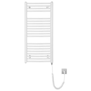AQUALINE ORBIT-E elektrické otopné těleso oblé 450x960 300 W, bílá ILEO94T obraz