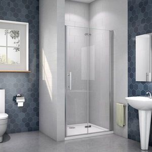 H K Sprchové dveře SOLO B8 90, zalamovací 89-91 x 185 SE-SOLOB890SET obraz