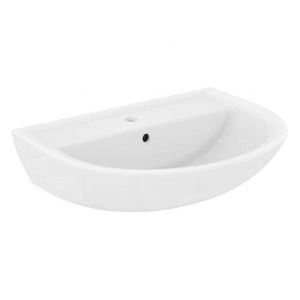 IDEAL STANDARD Eurovit Umyvadlo 65x50 cm, s přepadem, otvor pro baterii, bílá W332201 obraz