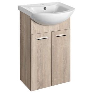 AQUALINE ZOJA umyvadlová skříňka 41, 5x74x25, 3cm, dub platin 51144 obraz