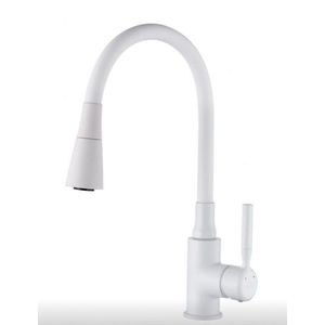 INVENA Dřezová baterie HULA PLUS bílá BZ-85-P02-L obraz