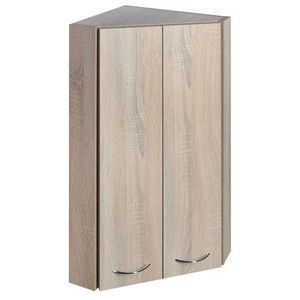 AQUALINE ZOJA/KERAMIA FRESH horní skříňka rohová 35x76x35cm, dub platin 50333 obraz