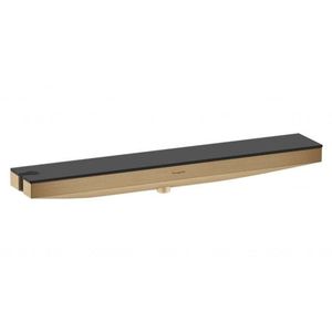 HANSGROHE Rainfinity Nástěnné kolínko s držákem a poličkou, kartáčovaný bronz 26843140 obraz