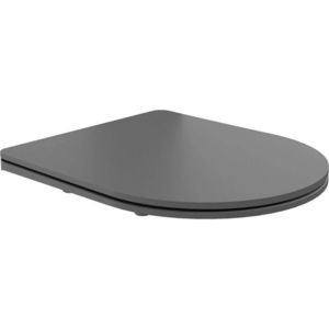 MEXEN WC sedátko Soft Close slim, duroplast, szara ciemna mat 39740071 obraz