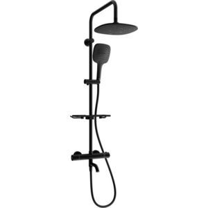 MEXEN/S KT17 vanový sloup s termostatickou baterií, černá 779001793-70 obraz
