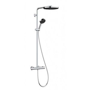 HANSGROHE Pulsify S Puro Sprchový set s termostatem, průměr 26 cm, 3 proudy, chrom 24236000 obraz