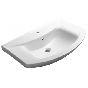 AQUALINE ZERO keramické umyvadlo nábytkové 75x48, 5cm, bílá 6075 obraz