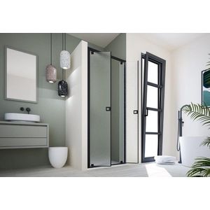 FORTE Sprchové dveře DECO N2B Barva rámu Bílá, Rozměr A 90 cm, Výplň Millerighe bezpečnostní sklo 6 mm BDE453293S04 obraz