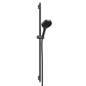 HANSGROHE Rainfinity Set sprchové hlavice, tyče a hadice, 3 proudy, kartáčovaný černý chrom 28743340 obraz