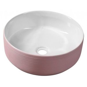 SAPHO ARDEA keramické umyvadlo na desku, Ø 41cm, růžová AR041 obraz