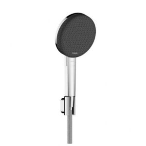 HANSGROHE Raindance Alive Select S Set sprchové hlavice, držáku a hadice, 3 proudy, EcoSmart, chrom 24611000 obraz