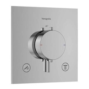 HANSGROHE Ecostat Comfort E Termostatická baterie pod omítku, pro 2 spotřebiče, chrom 33711000 obraz