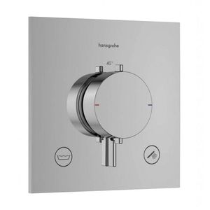 HANSGROHE Ecostat Comfort E Termostatická baterie pod omítku, pro 2 spotřebiče, chrom 33716000 obraz