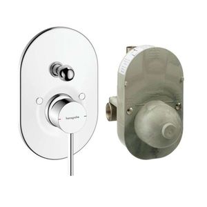 HANSGROHE Zesis S Baterie pod omítku, pro 2 spotřebiče, s tělesem, chrom 74418000 obraz