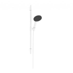 HANSGROHE Raindance Alive Select S Set sprchové hlavice, tyče a hadice, 3 proudy, EcoSmart, matná bílá 24602700 obraz